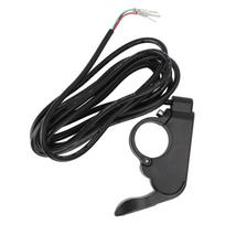 Electric Bike Thumb Throttle Sensitive Speed Control Finger Throttle Left and Right Handlebar Accelerator for Electric Scooter black