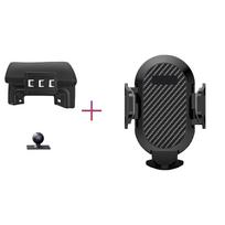 For Volvo XC60 2022 2023 2024 Car Phone Holder Wireless Charging Magnetic Phone Holder Car Magsafe Support Accessories Base and holder 3 black