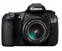 Canon EOS 60D skaitmeninis veidrodinis fotoaparatas, objektyvo rinkinys su EF-S 18-55mm F3.5-5.6 IS, EOS60D1855ISLK juoda