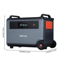 Oscal BP 3600 Papildomas akumuliatorius Nešiojama maitinimo stotelė, 3600Wh LiFePO4 akumuliatorius, Lauko avarinis maitinimo šaltinis BP3600 - Battery Pack-1-TT