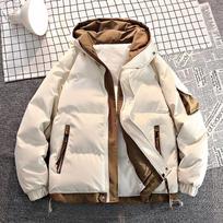Winter Men Casual Solid Color Hooded Parkas Male Warm Male Coat Padded Jacket Men Winter Parkas Thick Jacket Coats XXXL
