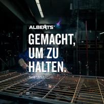 Gah-alberts 654047 durų rankena gofruotiems vartams, 2 vnt., atstumas tarp rankenų 50 mm, rankena B 115 mm, anoduotas aliuminis, juoda