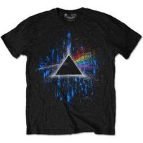 Pink Floyd Dark Side Of The Moon Blue Splatter T Shirt Black XXXXXL įvairiaspalvis