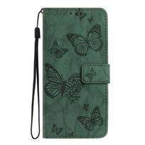 Leather Phone Case For Motorola Moto G05 G06 G13 G14 G15 Power G22 G23 G31 G35 G41 G42 G52 G53 G54 Embossing Print Wallet Cover Moto G06 4G black