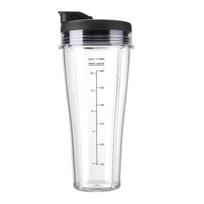 Maišytuvo atsarginės dalys, skirtos Ninja SS101 24 Oz maišymo puodelis su nepralaidžiais dangteliais plonu dugnu, dizaino BPA nemokamas maišymo puodelis, skirtas SS100 SS101 SS300 1pc white