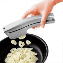 Garlic Press, Garlic Mince and Garlic Slice, 2 in 1 Garlic Press, Crushing Easy-Squeeze Garlic Press, Ergonomic Handle Rust Proof Dishwasher Garlic P