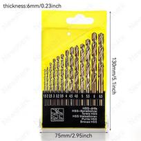 13pcs/set M43 Drill Bit Set, Including Cobalt Professional Spiral Drill Bits, Suitable for Wood Metal Stainless Steel Drill Bits