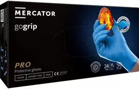 Mercator Medical Nitrilo pirštinės GoGrip mėlynas, dydis XL, 50 vnt.