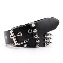 Fashion Solid Color Rivet Design Women Casual Belt For Hiphop And Alternative Outfits 110cm