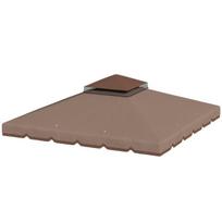 Pavėsinės stogo pakaitalas 300x300 cm chaki poliesteris