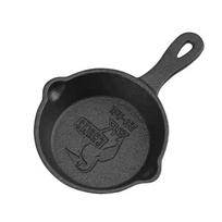Three-Piece Cast Iron Cookware Set: Non-Coated Frying Pan, Small Egg Pan, Non-Stick Flat-Bottom Pot Pan with Anti-Scald Gloves & Oil Brush black