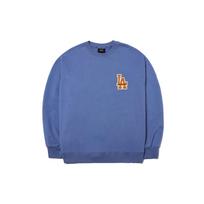 MLB Los Angeles Dodgers Solid Logo Crewneck Long Sleeve Sweatshirt Unisex sweatshirt Blue 3AMTB0214-07BLD XL gray