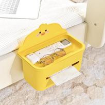 Bedside Hanging Storage Organizer For Baby Crib Dorm Bed 1pcs rožinė