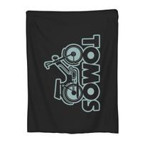 Tomos Moped Blankets Flannel Sofa Throw Blanket Multifunction for Couch Bedding Travel Throws Bedspread Quilt 75x100cm (30x40inch) gray