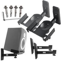 Dna Ws1 Black Speaker Wall Mounts Stable Solid For Up To 20 Kg Set of 2 Pcs.