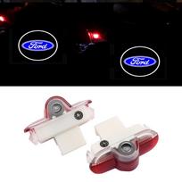 2pcs Led Car HD Door Welcome Lights for Ford Car Logo Projection Lamp Mondeo EXPLORER Max FOCUS Edge Equator Sport Escape 5W gray