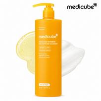 Medicube Kojic Acid Turmeric Root Extract Gel-to-Foam Cleanser, Brightening & Dark Spot Care Facial Cleanser, 500ml yellow
