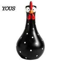 Big Eyed Planter Resin Chicken Vase for Flowers, Cute Animal Planter, Small Flower Garden Ornament Pot, Decorative Statue Outdoor Yard Lawn