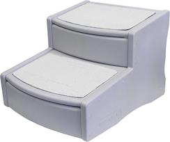 Pet Gear Easy Step Ii itin platūs 2 pakopų laiptai naminiams gyvūnams iki 100 kg, Essential Grey