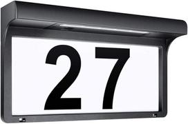 Leidrail saulės energija varomi namo numerio ženklai, adreso numerių lentelės, individualizuota vardo lentelė, lauko pašto dėžutės apšviestas šviesos vandeniui atsparus modernus led metalinis durų numeris su saulės energija