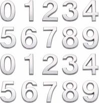 Cuayaes lipnūs namo numeriai, 20 vnt., 3d stereoskopiniai numerių lipdukai, nuo 0 iki 9, lipnus namo numeris, pašto dėžutės numeris biurui, butui, viešbučio kambariui, gatvės adresų numeriai rezidencijai