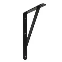 Haushalt Dymo SHELF BRACKET WITH SUPPORT 300X200 Juodas