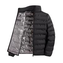 Warm and Lightweight Jacket Men Solid Windproof Pleated Down Jackets Stand Collar Classical Warm Winter Jackets Male XXXXXL