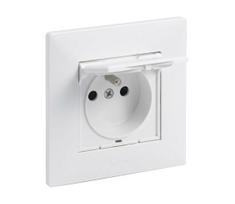 Legrand - Lauko namų rozetė 250V/16A su rėmeliu NILOE STEP balta