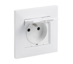 Legrand - Lauko rozetė 250V/16A IP44 su rėmeliu NILOE STEP balta