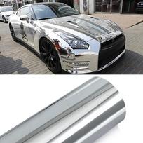 152*10/20cm Automobilio Lipdukai Chromuoti Blizgūs Veidrodiniai Viniliniai Plėvelės Transporto Priemonės Nešiojamojo Kompiuterio Motociklo Dviračio Dangtelio Automobilio Aksesuarai 152x10cm black