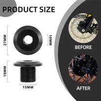 Front Fork Axle Nut For Surron Ultra Bee Front Wheel Axle Nuts Screws Dirt Bike Parts juoda