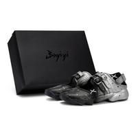 Nike Air Rift 811 Manufacturing, Starry Pattern, Special Shoe Box Slip Resistant Low top Casual Shoes Women's IB8881-001(Team80-S-BOX) 36.5 black