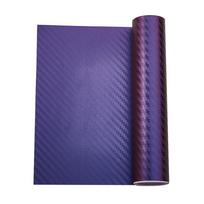 75 x 152 cm 3D anglies pluošto plėvelė, chameleono violetinė PVC vinilo plėvelė, apvyniojanti plėvelę, automobilio interjero stiliaus lipdukai, lipdukai be oro 75x152cm violetinė