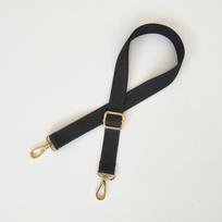 New Solid Color Cotton Narrow Shoulder Strap Oblique Span Bag Accessories Shoulder Strap Versatile Bag Canvas Replacement Belt black