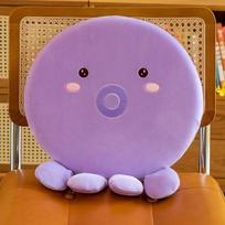 Memory Foam Round Cartoon Seat Cushion for Office, Dorm, or Bedroom Chair One Size brown