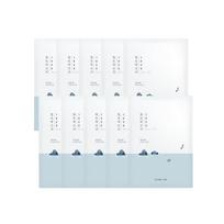 ROUND LAB 1025 Dokdo Hydrating Water Gel Mask Sheet Deep Moisturizing Facial Mask 10 Sheets white