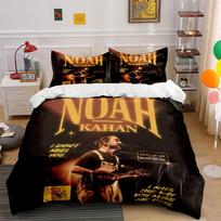 Noah Kahan Music Print Set  Bedding Duvet Cover Set Duvet Cover Pillowcases  (1*Duvet Cover 2*Pillowcases, without duvet insert) 200x220cm brown