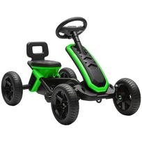 Pedal Go-Kart with EVA Non-Slip Wheels Metal Frame Load 30 kg for Boys and Girls 2-5 Years Green 85.5 x 49 x 57 cm