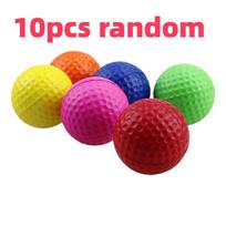 10pcs PU Foam Solid Sponge Soft Indoor Golf Practice Ball 4.2cm Children's Stress Relief Kneading Toy Golf Contact Accessories