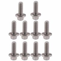 10pcs M6 Stainless Steel SS304 Hex Flange Screws Cap Washer Head Bolts Fastener