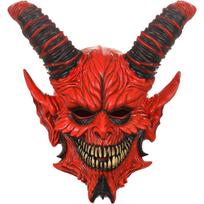 Kiaulės demono kaukė Velnias Baisi Viso veido Realistiški ragai Latekso kaukė Suaugusiems Helovyno Kaukės Šventės Cosplay Kostiumas