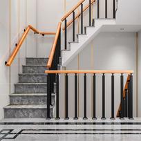 1Pcs New 85x4cm Stair Handrail Guardrail Simple Modern Style Metal Baluster Anti Slip Balcony Fence Interior Attic Villa >40mm gray