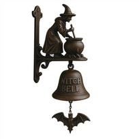 Sounding Halloween Witch Doorbell Zinc Zinc Alloy Witch Hanging Ornament Practical Witch Wind Chimes  Bar Style A