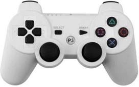 Žaidimų pultelis Games World PS3 Doubleshock 3 bevielis žaidimų pultelis / valdiklis, baltas, skirtas PS3