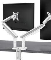 Desktronic Monitoriaus laikiklis dvigubas Baltas