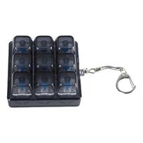 High Transparency 9 Keycap Keyboards Switches Tester for Mechanical Keyboards with Testing Function for Gaming 1 black