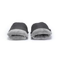 Stroller Handle Hand Warmer Soft Warm Gloves for Parents Comfortable Hand Muff Cold Weather Windproof Handmuffs 1 gray