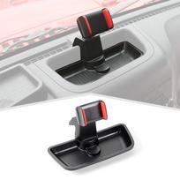 Multi-Mount Dash Phone Holder Bracket Storage Box For Jeep Wrangler JK 2012-2017 gray