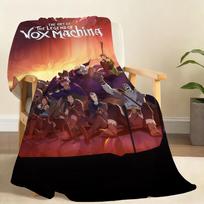 Cartoon TV L LeGenD V VoX M MaChiNA A S3 Blanket For Soft Throw Blanket for Picnic Bed Sofa Home Bedroom Cozy Warm Comfortable 75x90cm brown