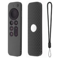 Apsauginis silikonas dėklui -Apple TV 4K nuotolinio valdymo pultui Lengvas smūgiams atsparus dangtelis 1 tamsiai pilka spalva